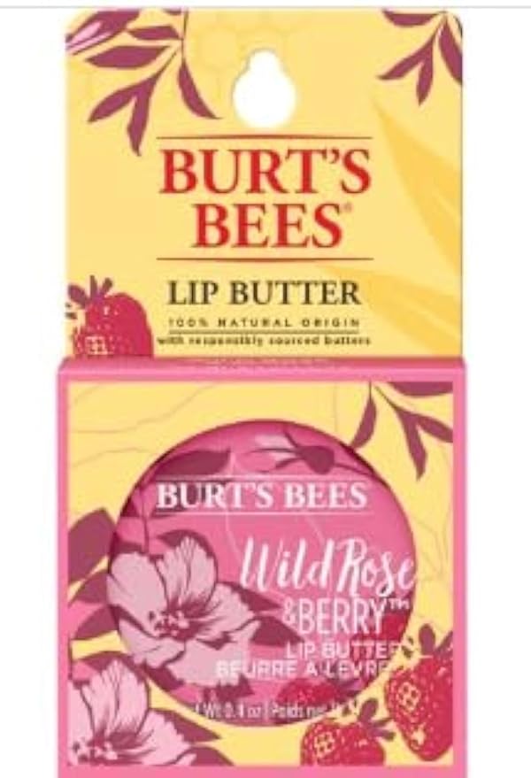 Burt's Bees Lip Butter Wild Rose & Berry 0.4 Oz-Velvo Beauty