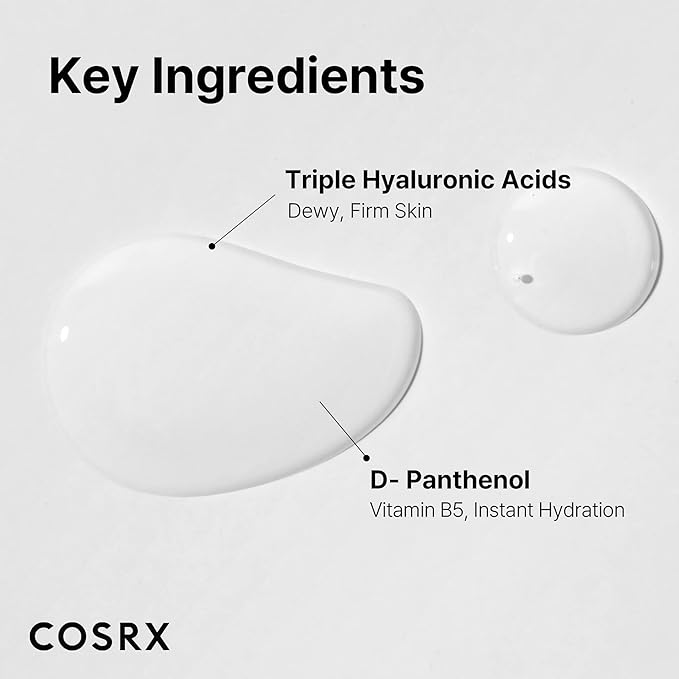 COSRX Hydrium Triple Hyaluronic Moisture Ampoule, 40ml / 1.35 fl.oz | Hyaluronic Acid Viscous Serum | Korean Skin Care, Animal Testing Free, Paraben Free-Velvo Beauty