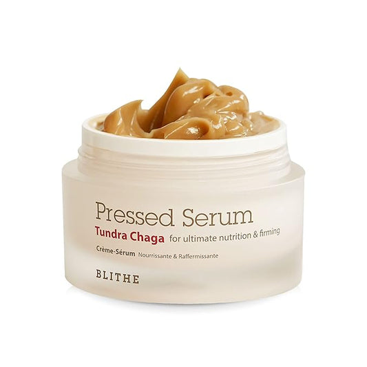 BLITHE Pressed Serum Chaga Mushroom - Advanced Skin Tightening Cream for Face, Face Tightening and Lifting Formula for a Natural Face Lift 1.68oz-Velvo Beauty