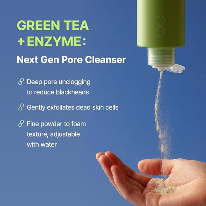 By Wishtrend Green Tea & Enzyme Powder Wash, 3.88 oz (110 g)-Velvo Beauty