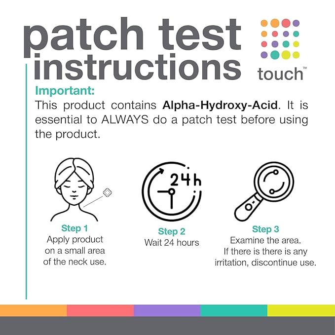 TOUCH Glycolic Acid Lotion for Keratosis Pilaris - KP Exfoliating Body Lotion Moisturizer - for AHA BHA Rough & Bumpy Skin- Gets Rid of Redness - 8 Fl Oz-Velvo Beauty