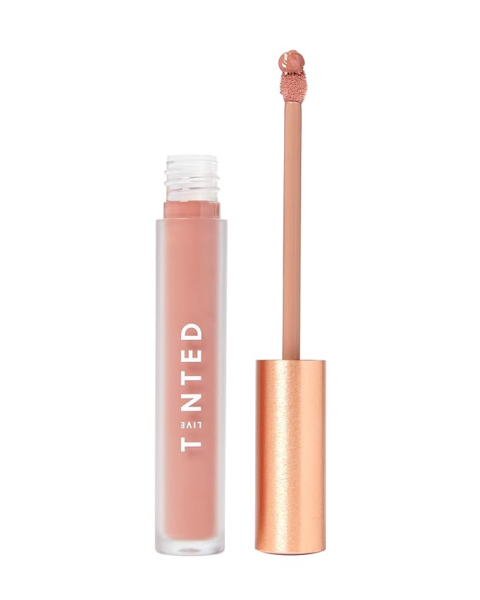 Live Tinted Huelip Liquid Lip Crème - Weightless, Long-Lasting Liquid Lip with Hyaluronic Acid and Jojoba Oil For a Soft, Comfortable, Moisturized Finish - 0.09 fl oz - Muted Pink-Velvo Beauty