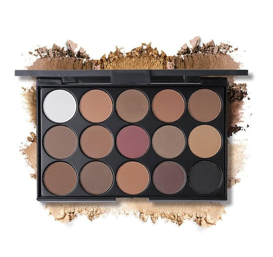 15 Colors Eyeshadow Makeup Palette Cosmetic Contouring Kit - Perfect for Professional and Daily Use-Velvo Beauty
