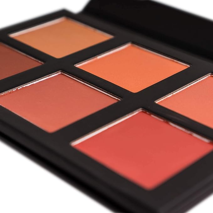 SHANY Shimmer & Matte Powder Blush Makeup Palette with Mirror - 6 Color Makeup Blush Palette - BLUSH-Velvo Beauty