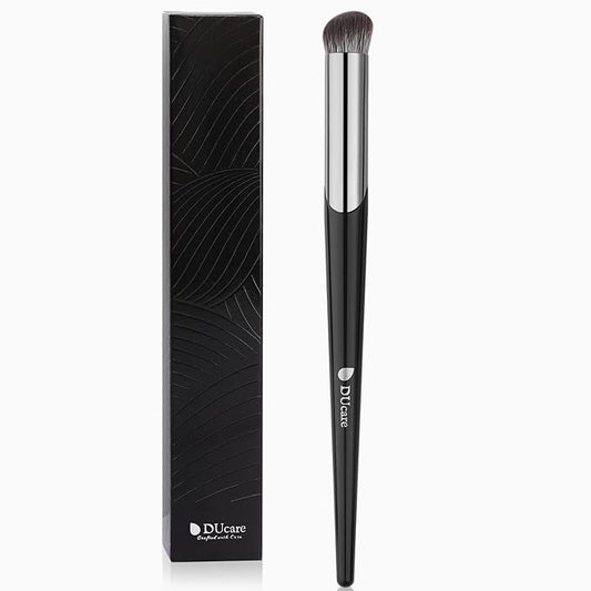 DUcare Concealer Brush Under Eye, Angled Small Nose Contour Brush, Mini Thin Slanted Foundation Dark Circles Puffiness, Puffy Face Eyebrow Eyes, Liquid Cream Blending-Velvo Beauty