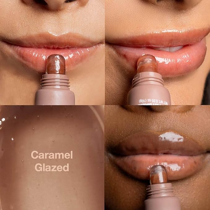 Palladio Butter Balm - Hydrating Lip Balm with Sheer Tint, Aloe, Peptides, Shea Butter, and Vegan Formulation for Instant Moisture, Shine, and Soothing Lip Care, Caramel Glazed-Velvo Beauty