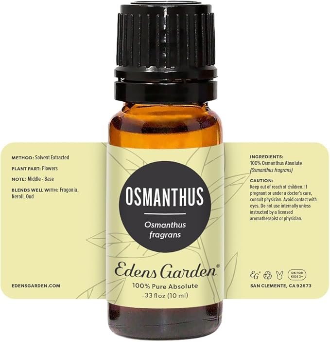 Edens Garden Osmanthus Essential Oil- 100% Pure Premium Grade, Undiluted, Natural, Therapeutic, Aromatherapy, The Best for Diffuser, Skin, Face, Hair 10 ml (.33 fl oz)-Velvo Beauty