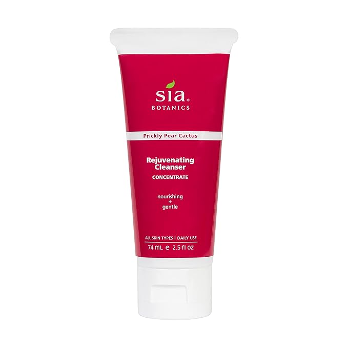 Rejuvenating Facial Cleanser (74ml/2.5oz Eco Tube) | Face Wash w/Prickly Pear, Aloe Vera, Orange Blossom | Natural, Clean, Botanical Skincare for Women-Velvo Beauty