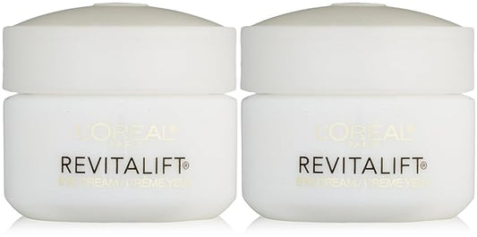L'Oreal Paris RevitaLift Anti Wrinkle + Firming Eye Cream, 0.5 Ounce (Pack of 2)-Velvo Beauty
