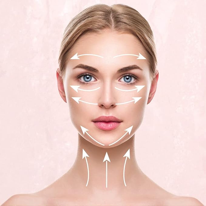 ForPro Professional Collection Electric Face Roller & Eye Massager, 2 in 1 Vibrating Skin Care Tool, Rose Quartz-Velvo Beauty