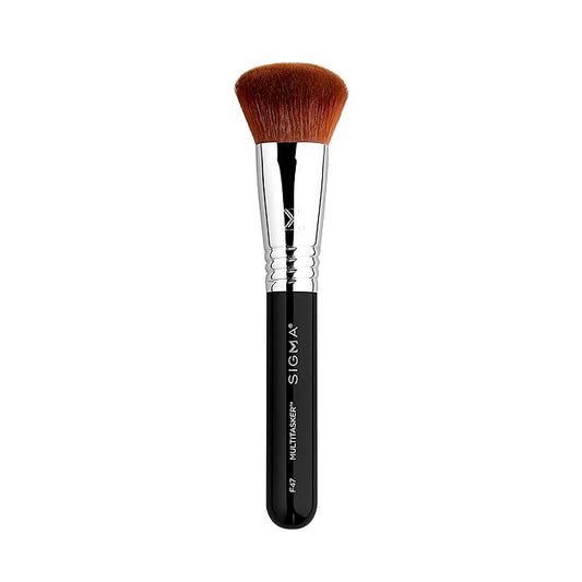 Sigma Beauty F47 Multitasker Makeup Brush – Multi-Use Face Makeup Brush for Blending, Contouring, & Buffing, Use with Foundation, Blush, Bronzer, Contour, or Highlighter (1 Brush)-Velvo Beauty