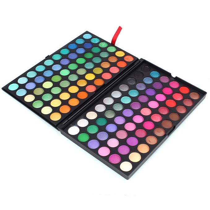 Pro 120 Colors Shimmer and Matte Eyeshadow Makeup Palette Cosmetic Contouring Kit #1 - Ideal for Professional and Daily Use-Velvo Beauty