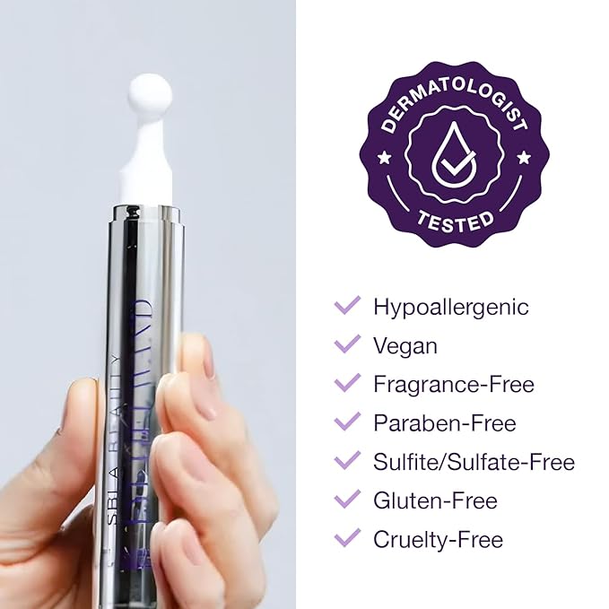 SBLA Eye Lift Wand – Anti-Aging Serum for Eyelids, & Eye Area - With SBLA66Peptide™, Caffeine, Hyaluronic Acid, Niacinamide & Vitamin C - Smooths, Lifts Hooded Lids, Brightens Eyes, Reduces Puffiness-Velvo Beauty