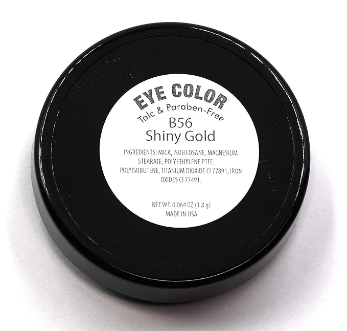 Shiny Gold Champagne Golden Glow Shimmering Shimmer Pressed Powder Single Vegan Eyeshadow; Talc, Paraben & Cruelty Free-Velvo Beauty