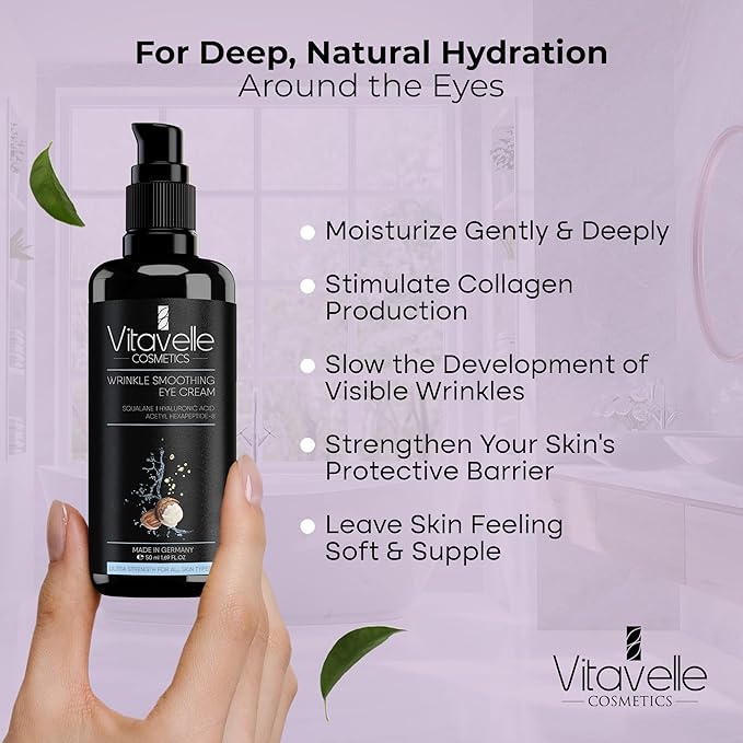 Eye Cream for Wrinkles - Eye Cream for Dark Circles and Puffiness and Wrinkle, Best Under Eye Cream for Wrinkles and Under Eye Wrinkle Repair, Anti Aging Skin Tightening Cream-Velvo Beauty