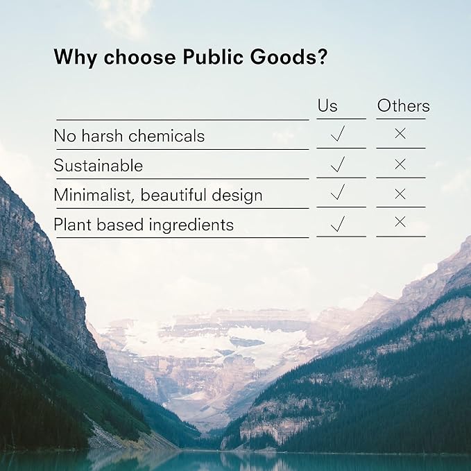 Public Goods Shampoo for Women & Men | Natural Gentle Shampoo to Cleanse & Nourish All Hair Types | Made with Organic Essential Oils | Sulfate & Paraben Free | Vegan | Made in Canada | 34 Fl Oz Refill-Velvo Beauty