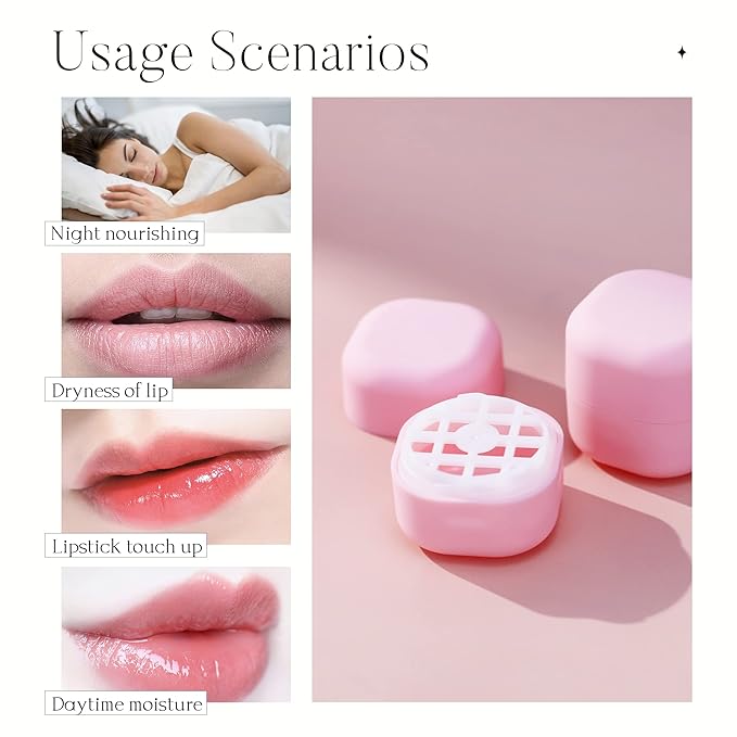 0.25 oz(7g) Empty Lip Balm Square Containers Tubes Lipstick 12 Pieces for Make Natural Lip Balm Lip Care - DIY & BPA FREE (Pink)-Velvo Beauty