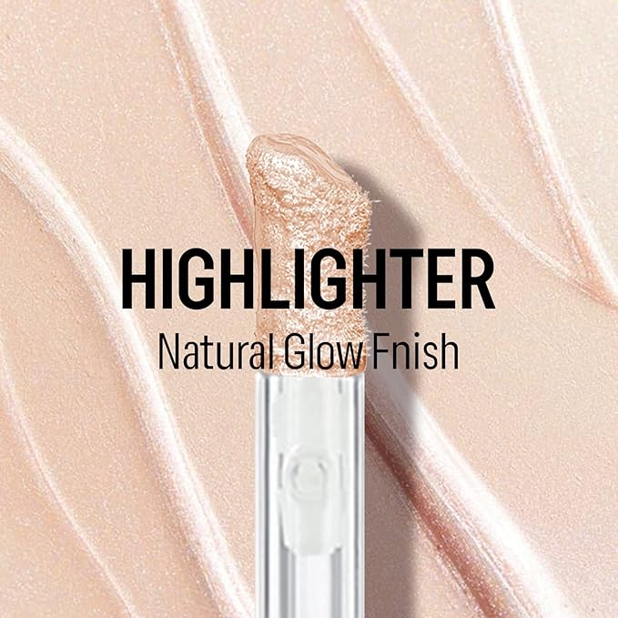 KYDA Liquid Highlighter, High Glossy Face Illuminator, Radiant Glow Liquid Filter, Silky Creamy Face Enhancing Makeup, Buildable Formula-Starlight-Velvo Beauty