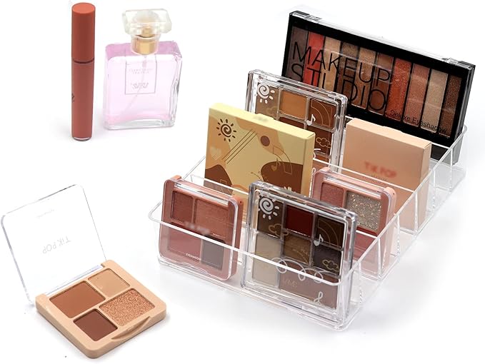 Makeup Organizer, Compact Makeup Palette Organize, for Bathroom Countertops, Vanities, Cabinets, Sleek Modern Cosmetics Storage Solution for - Eyeshadow Palettes, Contour Kits, Blush-Velvo Beauty