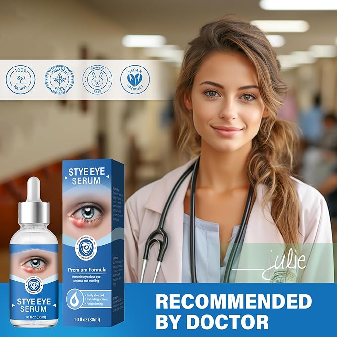 Stye Eye Treatment, Stye Eye Serum for Styes Chalazion and Blepharitis, Gently Cleanses Lashes and Eyes, Restore Healthier Eye Skin, 1 Fl.oz-Velvo Beauty