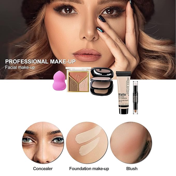 M All In One Full Makeup Kit for Women, Multipurpose Makeup Sets, Beginners and Professionals Alike, Easy to Carry(Pink)-Velvo Beauty