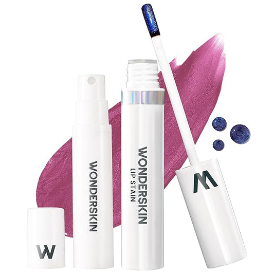 Wonderskin Wonder Blading All Day Lip Stain Peel Off Masque and Reveal Kit - Long Lasting, Waterproof Nude Lip Tint, Transfer Proof Natural Makeup Stain Kit (Bella)-Velvo Beauty