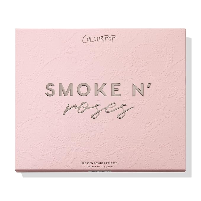 ColourPop Smoke N Roses Eyeshadow Palette - Rosey & Smokey Hues with Metallic and Matte Finishes - High-Pigment Eye Makeup with a Long-Wearing Formula (1.16 oz)-Velvo Beauty