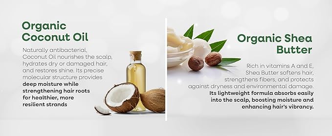 Bio Botanic Oil Range – Moisturizing Hair Mask for Colored, Dry & Damaged Hair with Organic Coconut Oil & Shea Butter, SLS-Free Deep Conditioning Treatment, Restores Shine & Protects Color-Velvo Beauty