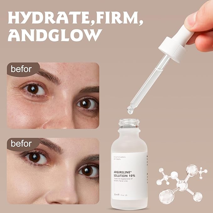 Argireline Serum For Face, Advanced Anti-Wrinkle Facial Serum For Women, Moisturizing Argireline 10% Solution For Face, Argireline Peptide.Suitable For All Skin (1, 2PC)-Velvo Beauty