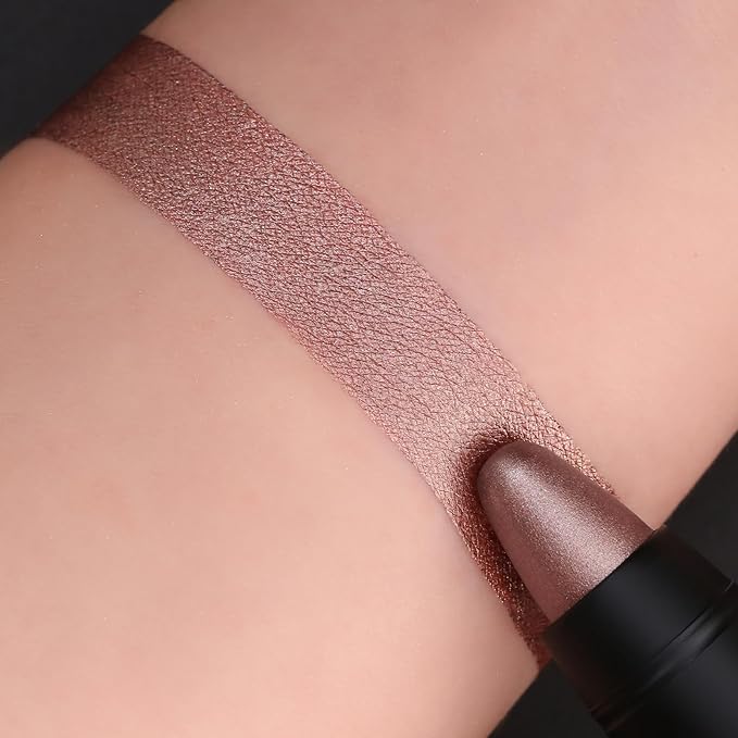 FOCALLURE Ultra Chic Metallic Lipstick,Rich Vitamin E Lip Crayon,Lightweight Shinning Color without Drying or Fading,Long Lasting Lips Makeup,#27 Champagne-Velvo Beauty
