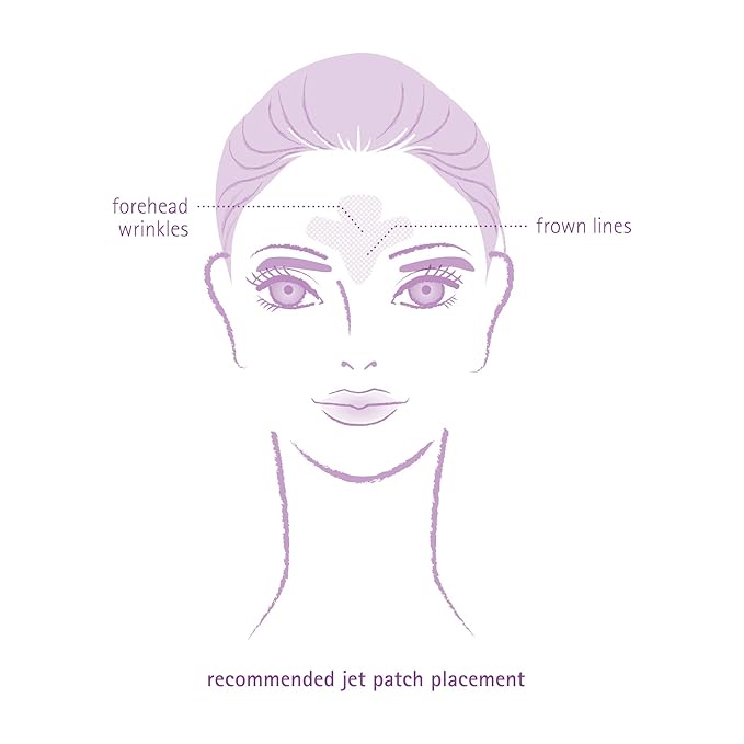 Toute Nuit Wrinkle Patches – Jet – Face Tape for Forehead and Large Frown Lines – Hypoallergenic Anti Wrinkle Patches – 20 Count, Made in USA-Velvo Beauty