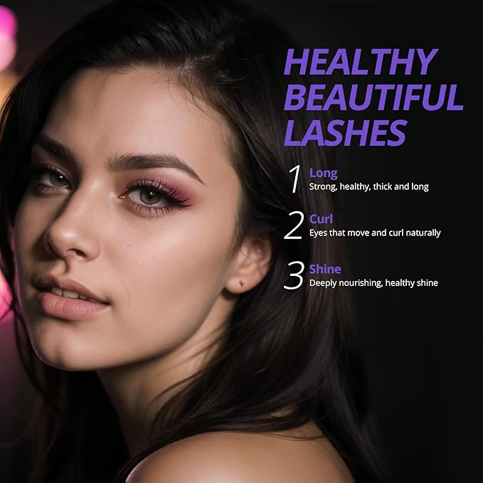 Lash Serum - 8ml Rapid Eyelash Growth Serum for Thickness, Stronger, Healthier Lashes & Brows - Vegan & Cruelty-Free-Velvo Beauty
