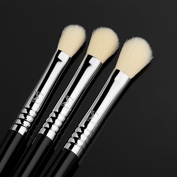 Sigma Beauty Deluxe Blending Brush Set – Professional Grade Eyeshadow Brush Set with 9 Full Size Blending Brushes Featuring Extra Soft Fibers for Precise, Controlled, & All-Over Eyeshadow Blending-Velvo Beauty