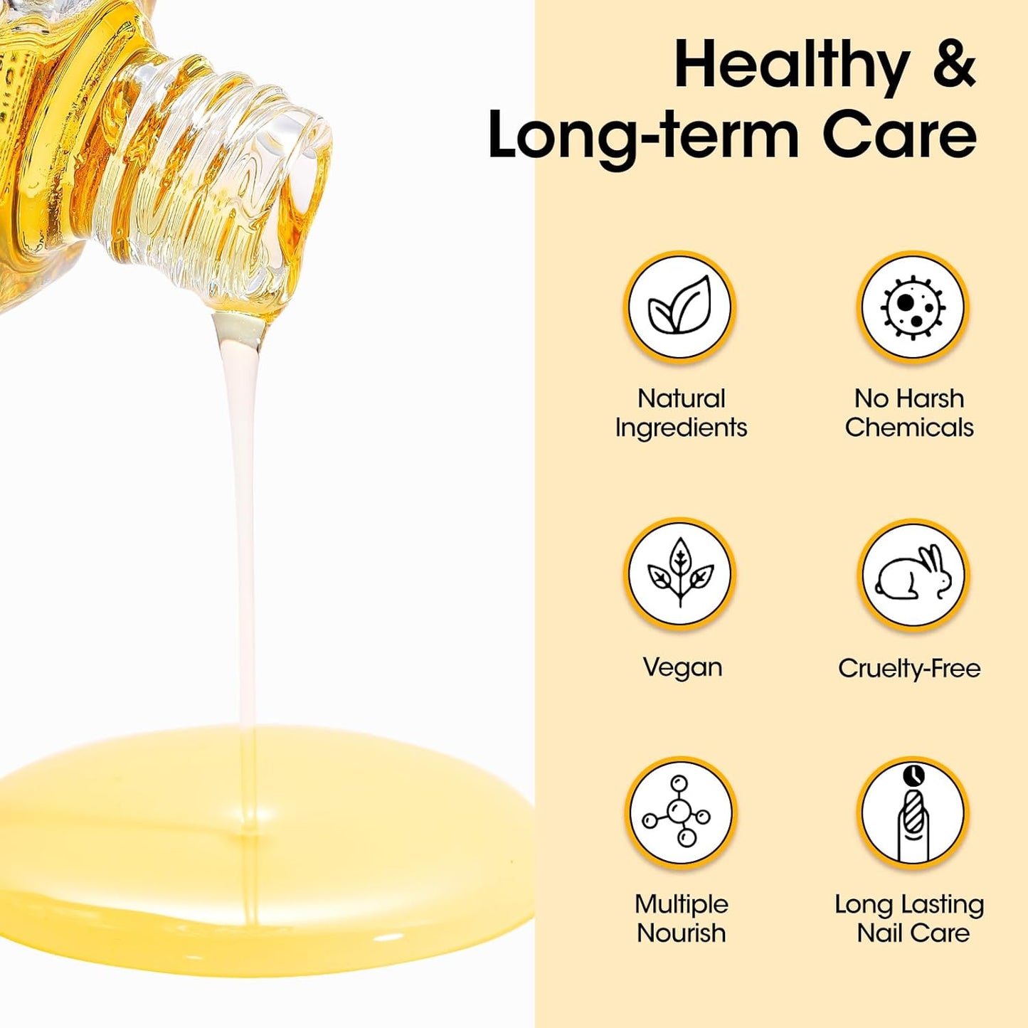 GELLEN 18 ml Glossy Top Coat Gel, Base Coat Gel & Cuticle Oil-Velvo Beauty