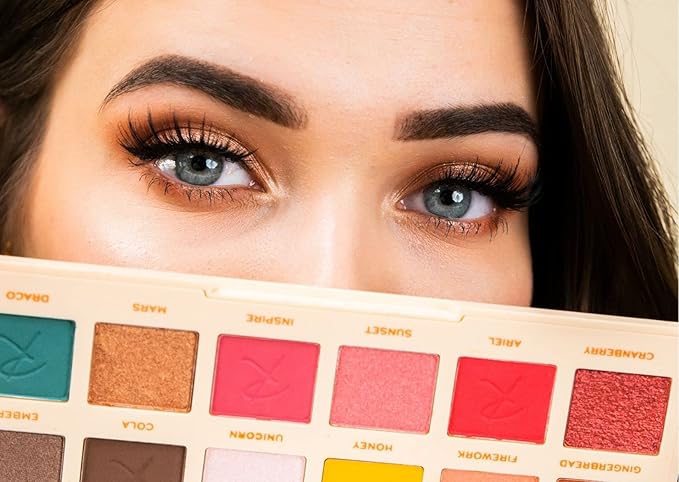 Makeup Revolution X Roxxsaurus Ride or Die Eyeshadow Palette, Matte & Shimmers, 18 Shades, Cruelty-Free, 0.43 Oz-Velvo Beauty