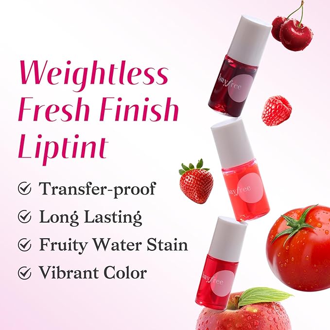 Lip Tint Stain Set, Lip Stain Long Lasting Waterproof, Lightweight, Non-sticky, Transfer-Proof, Matte Finish (fruit land)-Velvo Beauty