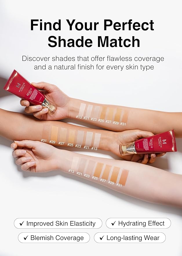 MISSHA M Perfect Cover BB Cream No.27 Honey Beige - Medium with Neutral/Warm Undertone SPF 42 PA +++ 1.69 Fl Oz - Tinted Moisturizer for face with SPF-Velvo Beauty