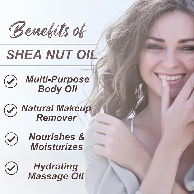 Naturevibe Botanicals Shea Nut Oil 32 Ounces | 100% Pure and Natural | Great for Skin Care and Hair Care-Velvo Beauty