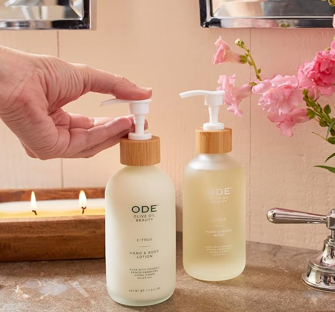 McEvoy Ranch Verde Hand & Body Wash (2-pack) by ODE Olive Oil Beauty, Organic EVOO, California Made, Nourishing Foaming Wash-Velvo Beauty