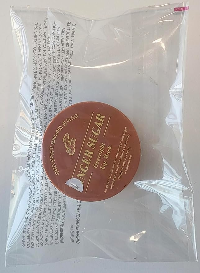 ETUDE Ginger Sugar Overnight Lip Mask 25g | Korean Lip Sleeping Mask Skin Care | Smooth and Moist Lips | Natural Ingredients Nourish & Hydrate Ginger Shea Butter Give Moisturizing Effect-Velvo Beauty