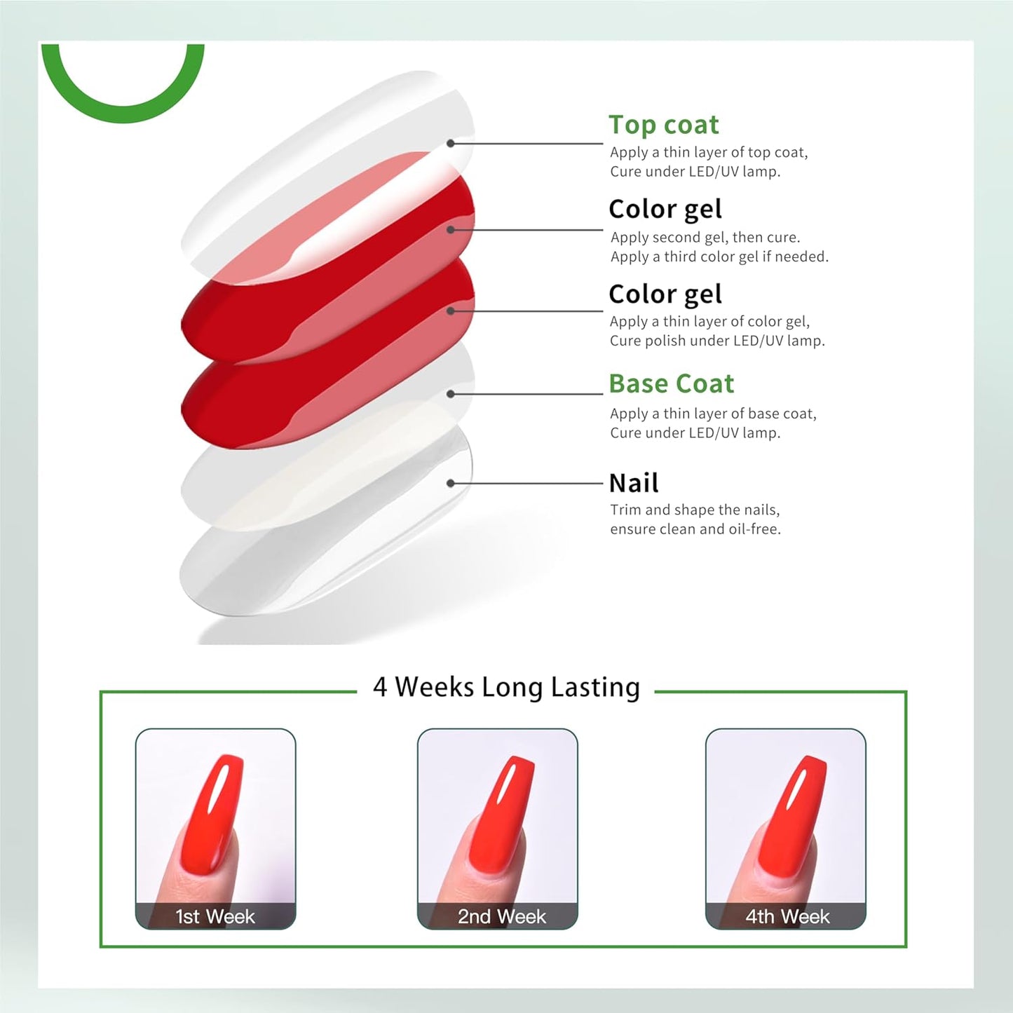 Hema Free Top Coat Gel - Mirror Shine & Scratch-Resistant | 30+ Day Gloss Lock with Stain Defense | LED/UV Lamp Safe, 15ml Gift Ready Gift for Women-Velvo Beauty