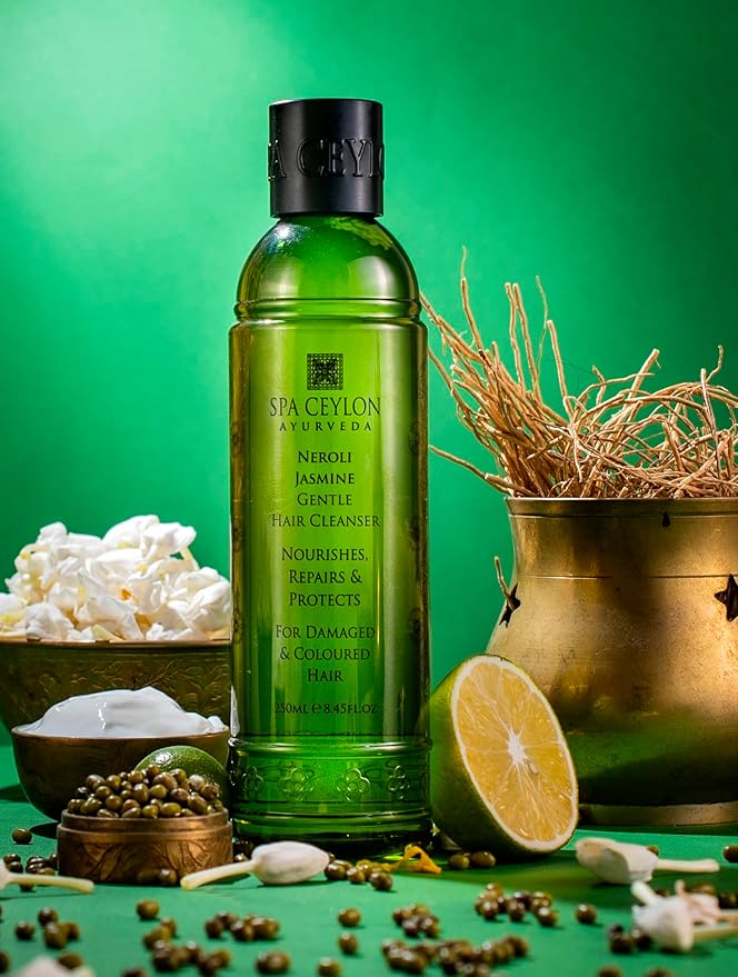SPA CEYLON Neroli Jasmine Gentle Hair Cleanser| Sulfate-Free| Deep Nourishing | Scalp Balance | Ideal for Damaged and Coloured Hair-Velvo Beauty