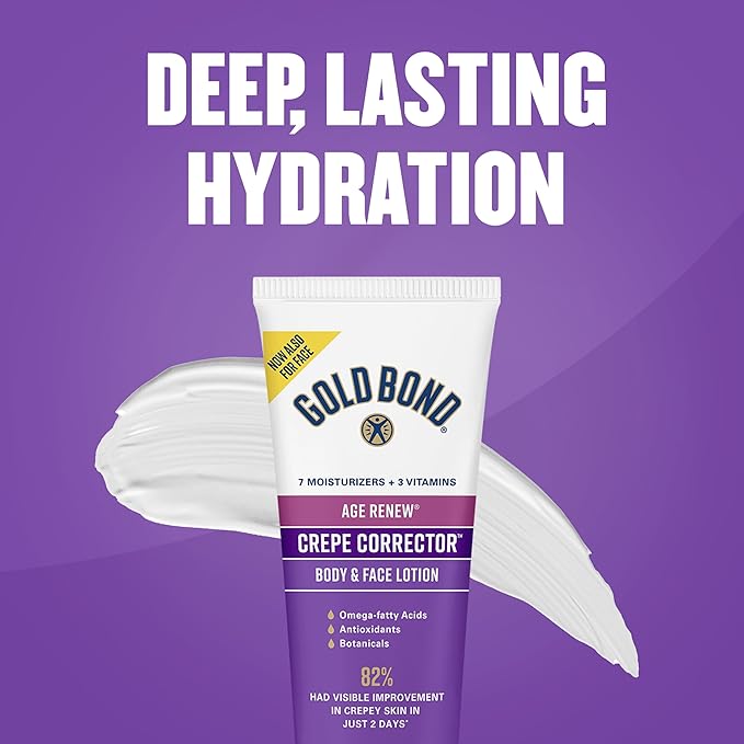 Gold Bond Age Renew Crepe Corrector Body Lotion, Replenishing & Smoothing Formula, 8 oz.-Velvo Beauty