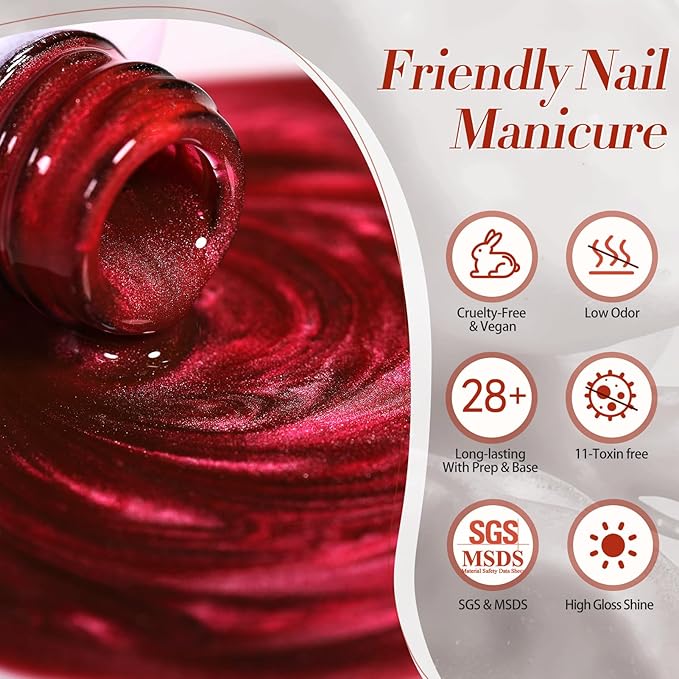 BORN PRETTY Magnetic Gel Nail Polish Water Light Cat Magnetic Eye Gel Black Orchid Jelly Glass Crystal Magnetic Gel Polish Glitter Shimmer Auroras Magnetic Gel Nail Art Manicure Kit 6PCS-Velvo Beauty