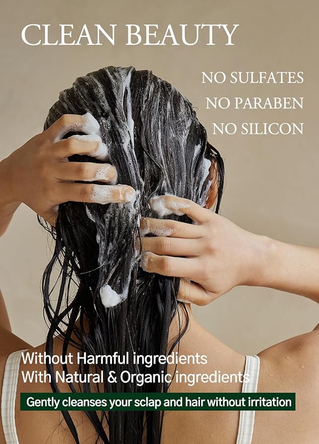 laferme Laminaria Shampoo with Organic Ingredient, Korean Clarifying Shampoo, Hydrating for Dry Hair, Strengthening for Weak Hair, Sulfate & Paraben-Free, for Women & Men, 33.8 FL OZ, Pine Eucalyptus-Velvo Beauty