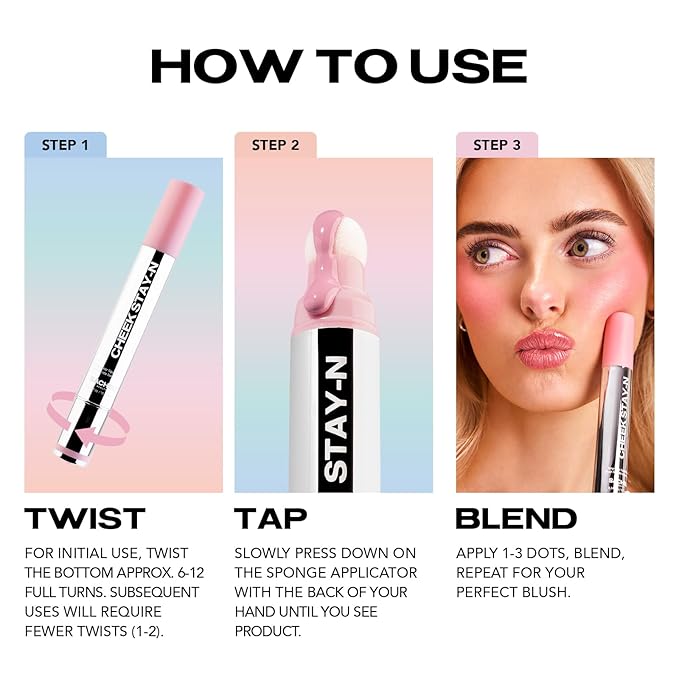 Sacheu Cheek STAY-N Liquid Blush for Cheeks — High Pigment, Buildable, Lightweight Cream Blush Infused With Squalane, for Dewy & Radiant Flushed Cheeks — Long-lasting & Cruelty Free, I'm Bold-Velvo Beauty