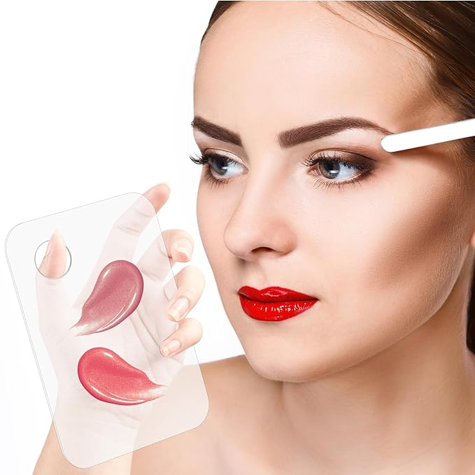 5 Pcs Makeup Spatula Korean Foundation Spatula Stainless Steel Makeup Mixing Palette Acrylic Makeup Palette Cosmetic Spatula Beauty Spatula Makeup Tools-Velvo Beauty