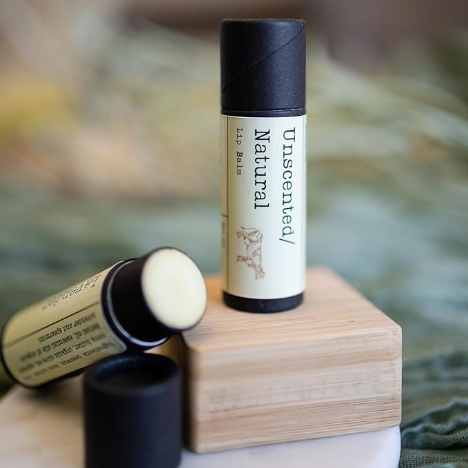 Handmade Tallow Lip Balm Collection: Unscented/Peppermint/Lavender-Spearmint (3x .33 oz)-Velvo Beauty