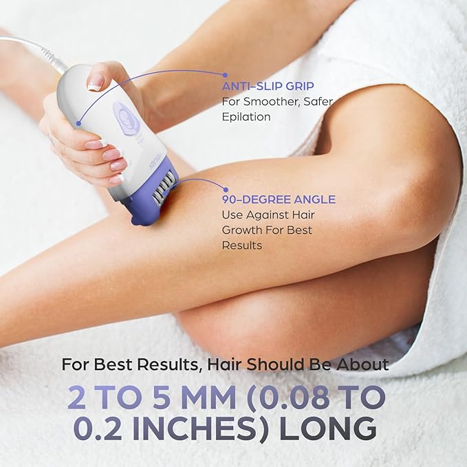 Epilady Speed Corded Epilator for Women | Compact Hair Removal Device for Arms, Legs, Underarms & Bikini Area, Epilators Hair Removal for Women-Velvo Beauty