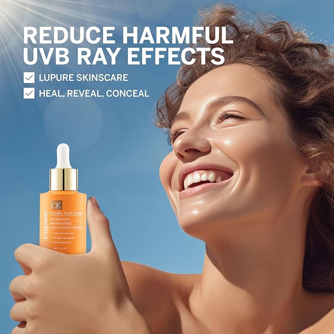 Vitamin C Face Serum: Anti Aging Super Vit C Facial Serum with Ferulic Acid Pure L-Ascorbic Acid, Vitamin E and Hyaluronic Acid for Dark Spots and Skin Care-Velvo Beauty